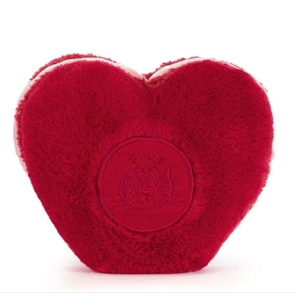 Jellycat Amuseables Arlette Heart Macaron Soft/Plush 5.1x4.7x2.4" BNWT Authentic - Picture 3 of 4